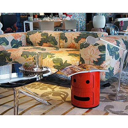 Kartell Mueble de Almacenaje Componibili Sonrisa, color Rojo, 2 Piezas
