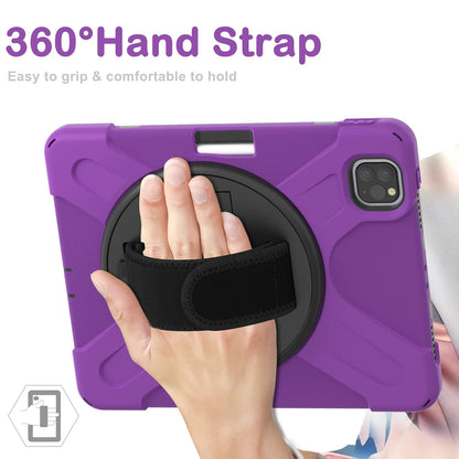 ORIbox Corsair Case for iPad Air (5th/4th) Case & iPad Pro 11-in.(4th/3th/2rd/1st) Case, Heavy Duty Rugged Protective, 3 in 1 Shockproof Bumper with 360degree Kickstand/Hand Strap, Corsair Purple