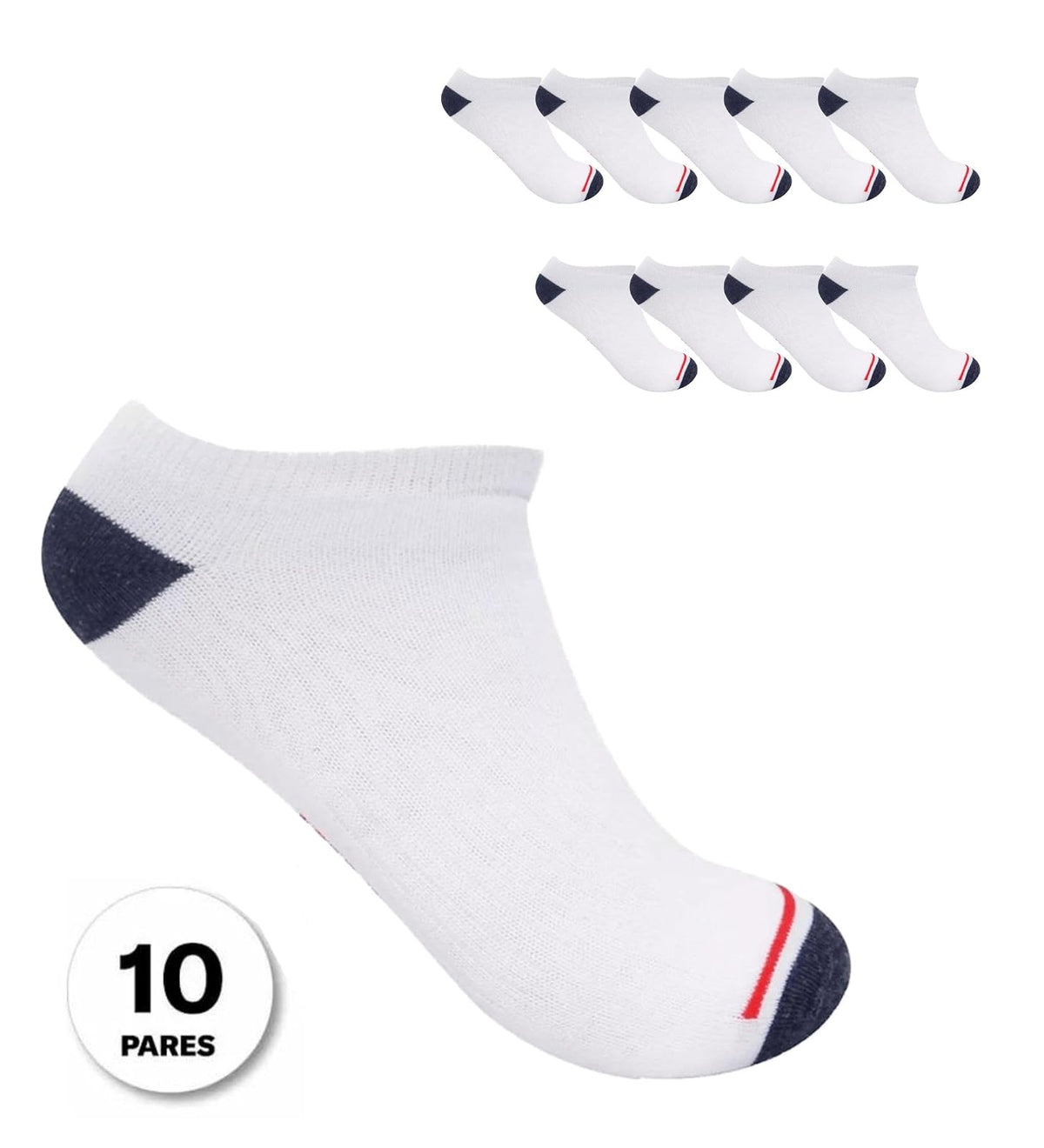 Wilson 10 Piezas Tin para Hombre, Color Blanco con Detalles, Talla Única, 8776