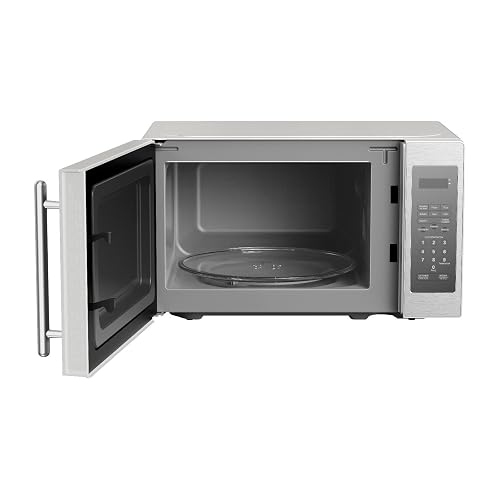Horno de Microondas Aucma 0.7 Pies Cúbicos Color Gris con Negro Modelo AKMW07SMGSH