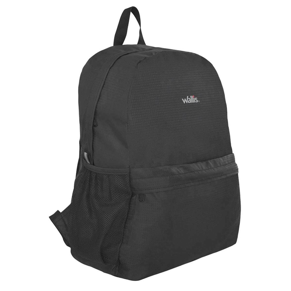 Mochila de viaje plegable 16 L con funda, negro