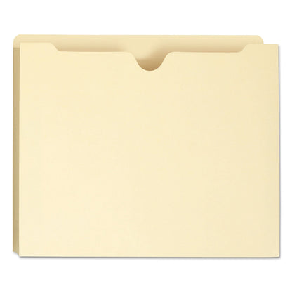 Smead 75439 - Chaqueta de archivo, pestaña de corte recto, expansión de 2,5 cm, tamaño carta, Manila, 50 por caja