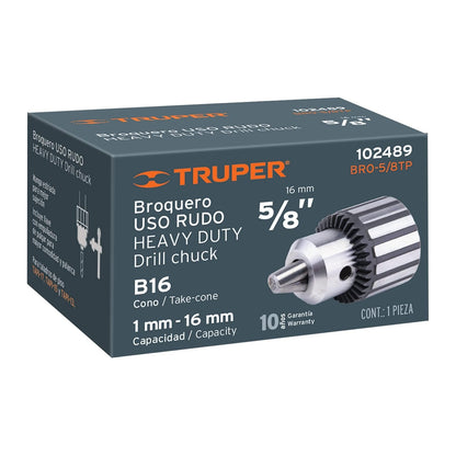 Truper BRO-5/8TP Broquero de 5/8" para taladro de banco
