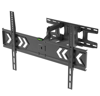 Naceb Technology - Soporte Articulado de Pared para Pantalla NA-0219 - Doble Brazo con Giro, Inclinación y Nivelación Ajustable - 60x40 cm Negro