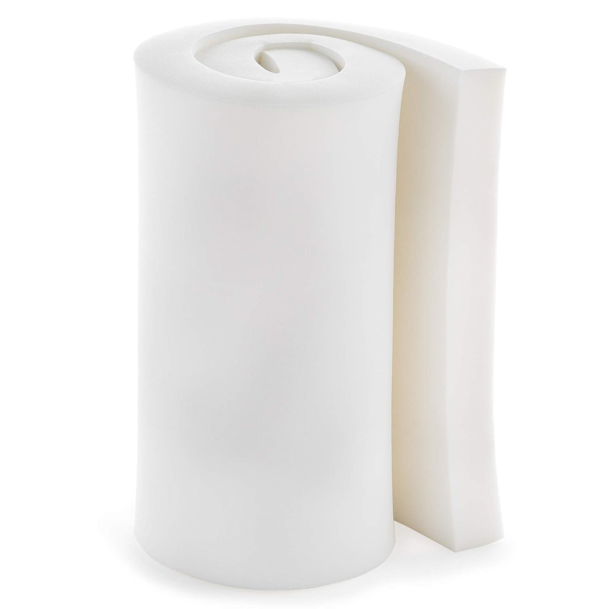 Linenspa LS4247225UF - Cojín de espuma de alta densidad, ideal para sillas, sofás, cabeceros y proyectos de bricolaje, Blanco, 3" x 24" x 72", 1