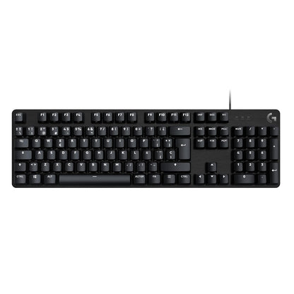 Logitech G413 SE Teclado Mecánico Gaming en inglés Tamaño Estándar - Teclado Retroiluminado, Interruptores Mecánicos Táctiles, Sin Efecto Fantasma, Compatible: Windows, macOS - Negro Aluminio