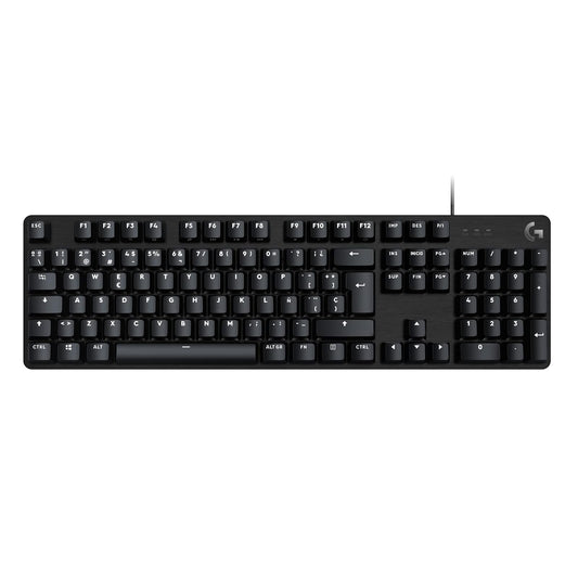 Logitech G413 SE Teclado Mecánico Gaming en inglés Tamaño Estándar - Teclado Retroiluminado, Interruptores Mecánicos Táctiles, Sin Efecto Fantasma, Compatible: Windows, macOS - Negro Aluminio