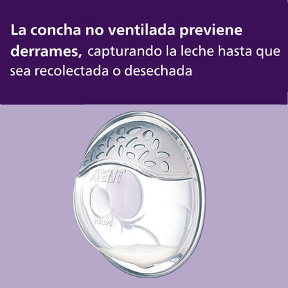 Philips Avent Set de Protectores Mamarios, ultra suaves, absorben el exceso de leche y protegen de irritaciones, juego de 6 piezas, SCF157/02