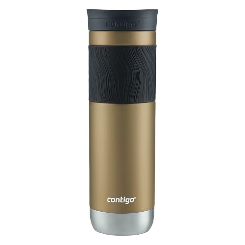 Contigo Vaso Térmico Acero Inoxidable 710 ML Dorado Antiderrames Byron 2.0 Caliente Hasta por 9 Horas Libre de BPA