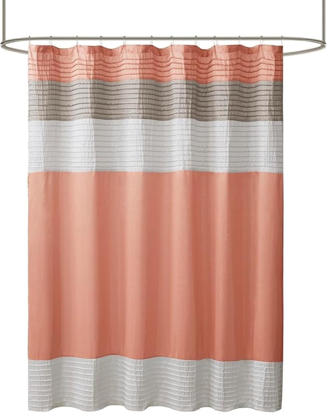 Madison Park MP70-2319 Shower Curtain, Coral