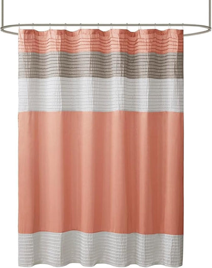 Madison Park MP70-2319 Shower Curtain, Coral