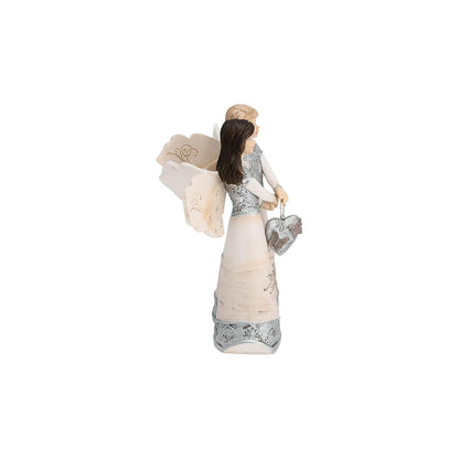 Pavilion Elements Angels - Figura de ángel Doble expositor de figura de ángel – Texto Impreso "Truly Blessed to Have A Wonderful Friend Like You", coleccionables de ángel, Cifras de Hermana ángel,