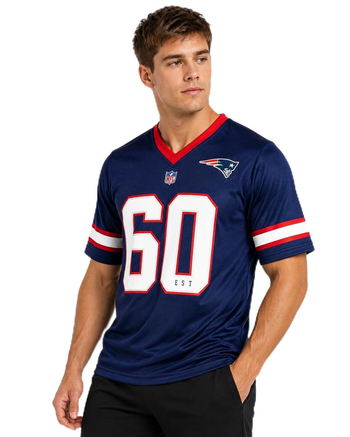 NFL Fan T-Shirt New England Patriots Azul Marino para Hombre