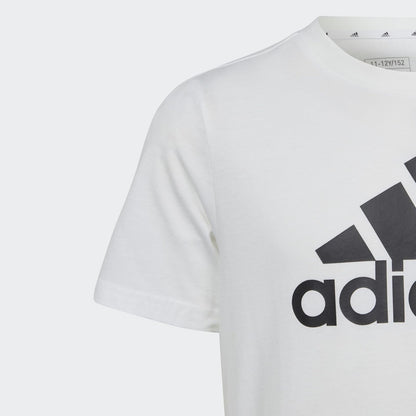 Adidas Camiseta Unisex de algodón Essentials Big Logo para niños (Manga Corta) (Paquete de 1)