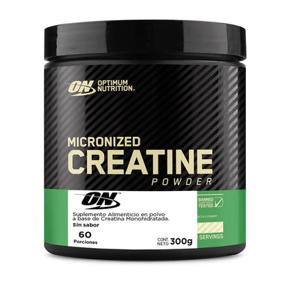 Optimum Nutrition Creatina en Polvo Sin Sabor 300G, 60 Servicios