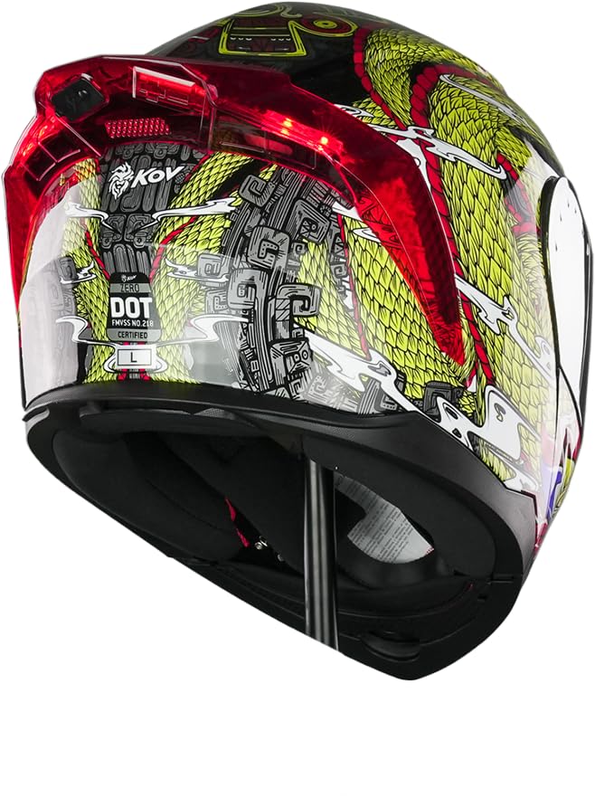 KOV Casco Zero Quetzalcoatl Dorado Abatible Dot S