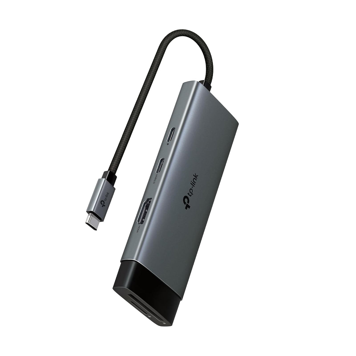 TP-Link USB C Hub 7 en 1 Adaptador multipuerto (UH7020C) | 4K@60Hz HDMI, SD y microSD, 100W de Suministro de energía, 1 USB-C, 2 Puertos USB-A | Dongle de Alta Velocidad de 5Gbps | Compatible con