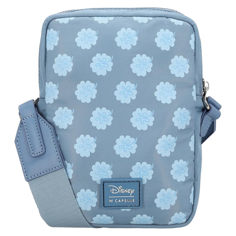 W Capsule Stitch Porta Celular para Mujer Azul Acattootcw | Azul, para mujer, estampado Disney, fabric de textura lisa, 15x7x21 cm
