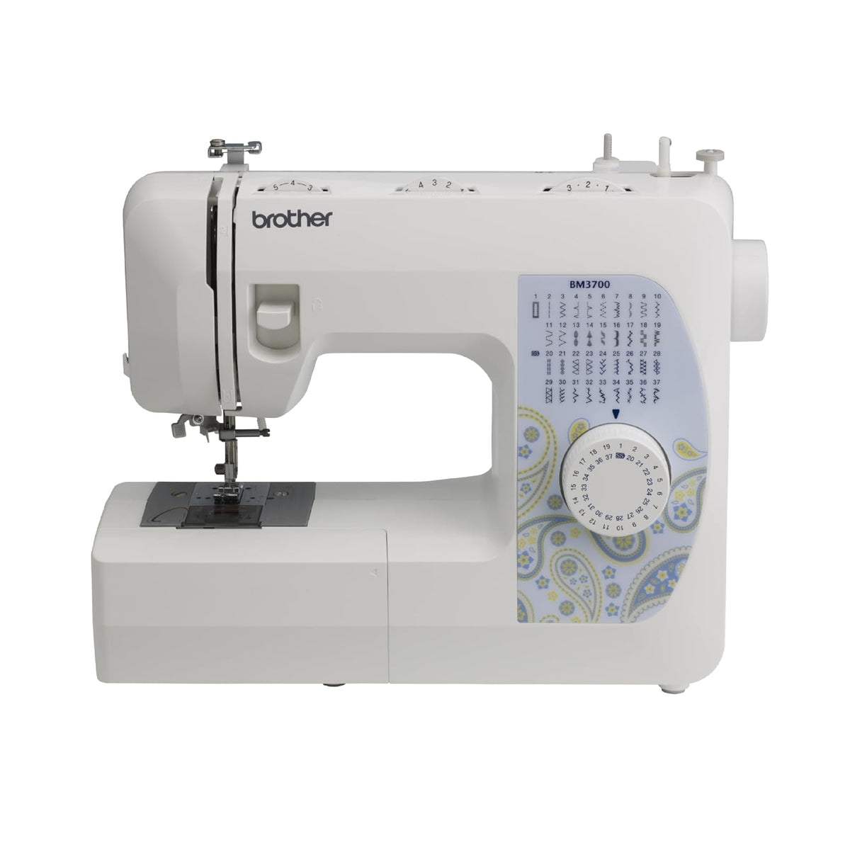 Brother BM-3700 - Máquina de coser (Blanco, Máquina de coser automática, Costura, Eléctrico, 389 mm, 159 mm)