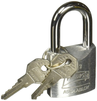 Phillips Candado Modelo 112 Gancho Largo Plata