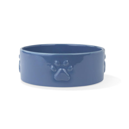 Fringe Studio Sculpt Paw Azul Marino Medium Bowl (461004 esculpido)