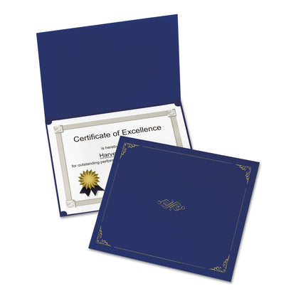 Oxford Certificate Holders, Letter Size, Dark Blue, 5 per Pack (29900235BGD)