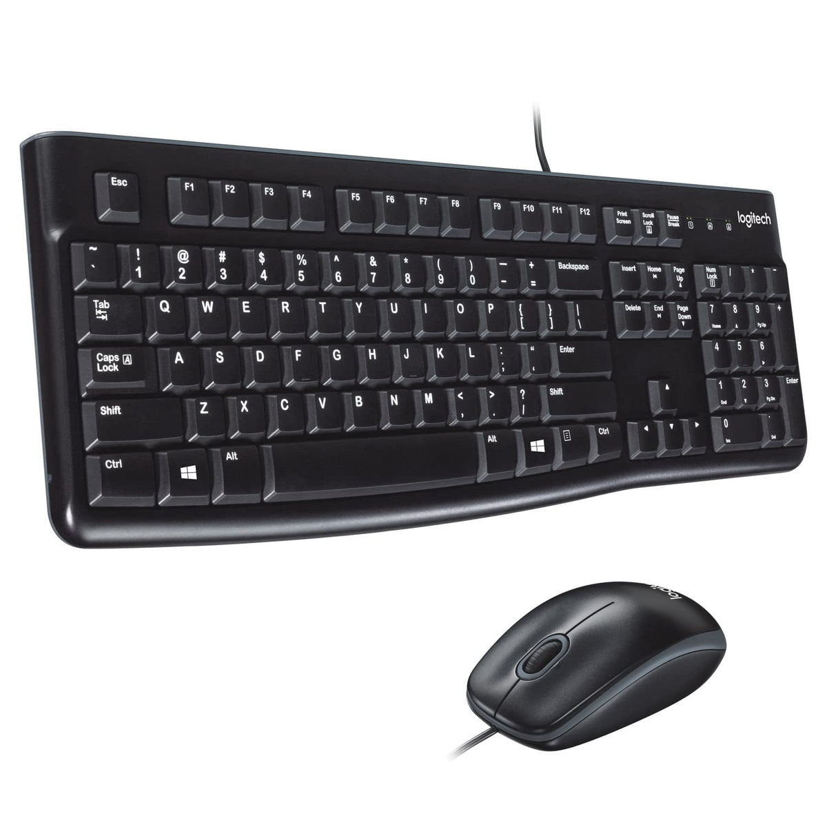 Logitech MK270 Combo Teclado y Mouse Inalámbrico en Español - Negro - MK120