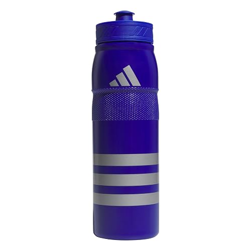 adidas - Botella de agua deportiva de plástico recargable para estadio, 751 ml, color negro, talla única, Intenso, Talla única