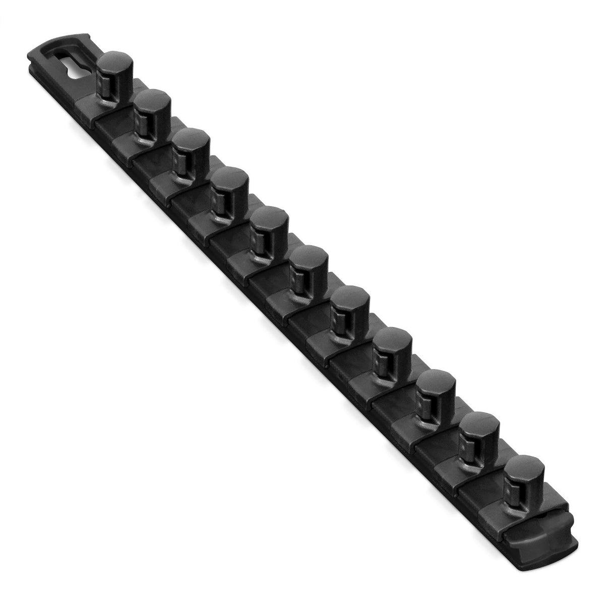 ERNST - Organizador de rieles de 13 pulgadas con clips de bloqueo giratorio de 11 1/2 pulgadas, negro (8425-negro-1/2)