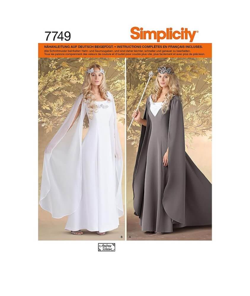 Simplicity 1551 - Patrón de Costura para Disfraz de Elfo para Mujer, Tallas 16-24