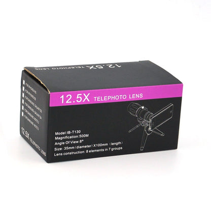 Apexel 12.5x Zoom Long Focus Camera Lens with Mini Tripod/Back Cover for Apple iPhone 5/5S