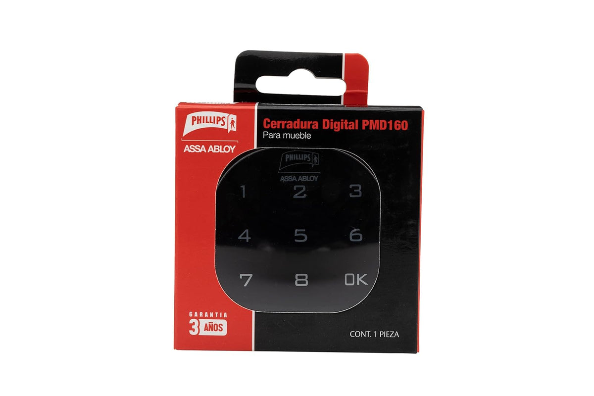 Phillips Cerradura Inteligente Para Mueble Modelo PMD160 Negro