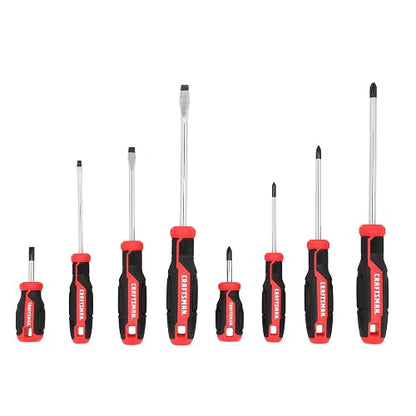 CRAFTSMAN - Juego de destornilladores, 8 unidades, cabeza plana y destornilladores Phillips (CMHT65130)