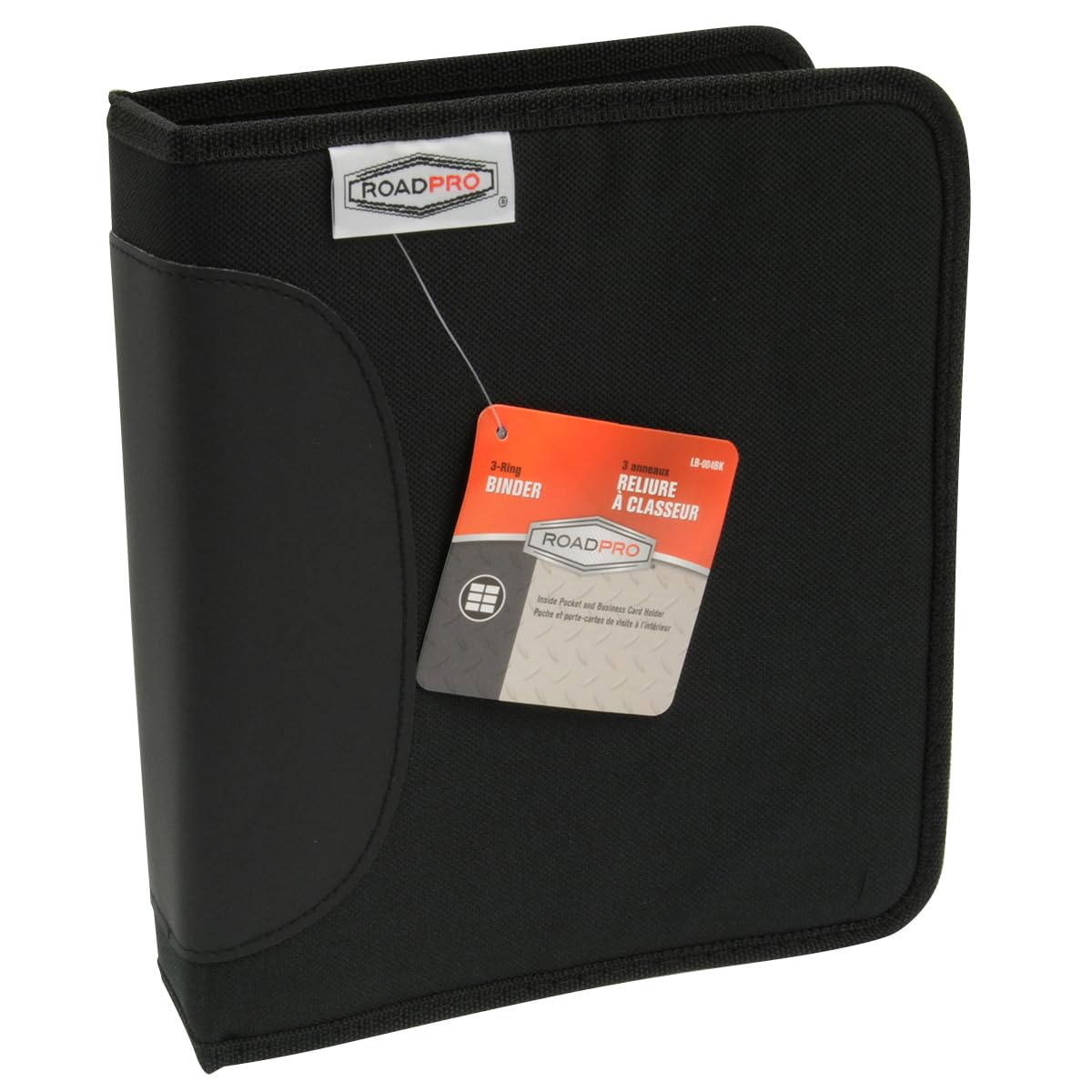 Roadpro LB-004BK Carpeta de troncos de 3 anillas, color negro