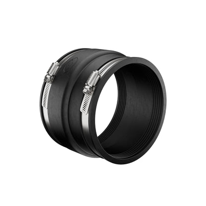 Fernco P1051-66 Acoplamiento flexible de tubo de PVC de 6 pulgadas para hormigón de asbesto o hierro dúctil a arcilla, conexiones de residuos de plástico o acero