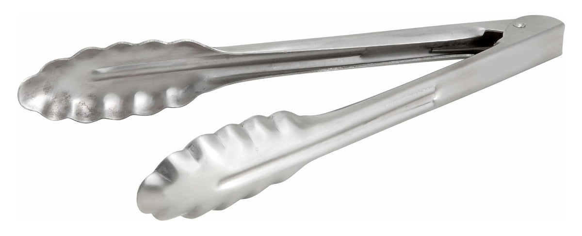 Winco Pinza de acero inoxidable extra pesada con resorte en espiral, 9 pulgadas