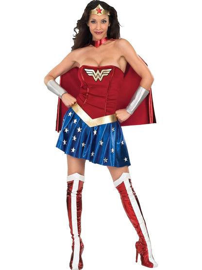 Secret Wishes Disfraz de Wonder Woman de - Small (2-6) - Azul - Rojo