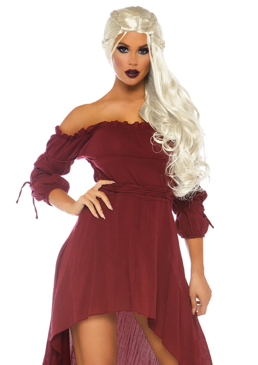 Leg Avenue Oasis - Disfraz de Princesa árabe para Mujer - 3X - 4X - Burgundy