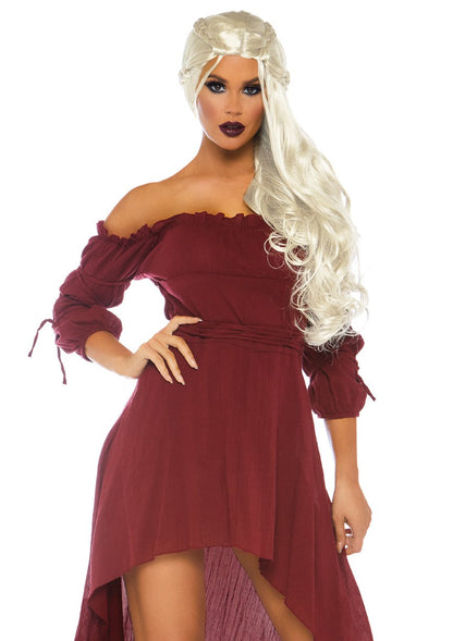 Leg Avenue Oasis - Disfraz de Princesa árabe para Mujer - 3X - 4X - Burgundy