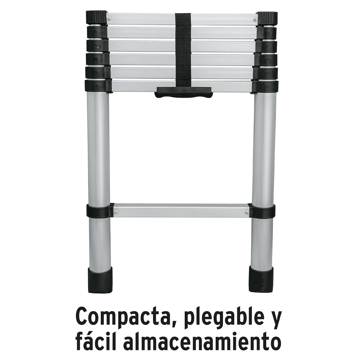 Truper ESTE-213 Escalera telescópica,13 peldaños, Tipo II, Capacidad 102kg