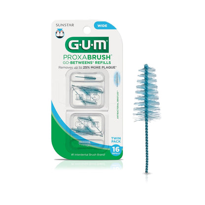 GUM Proxabrush Go-Betweens Recambios de Cepillo Interdental - 16 Count (Pack of 1) - Large