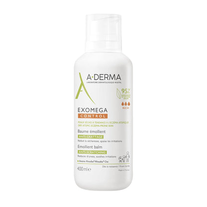 A-Derma Exomega Control Bálsamo Emoliente Anticomezón, 400ml