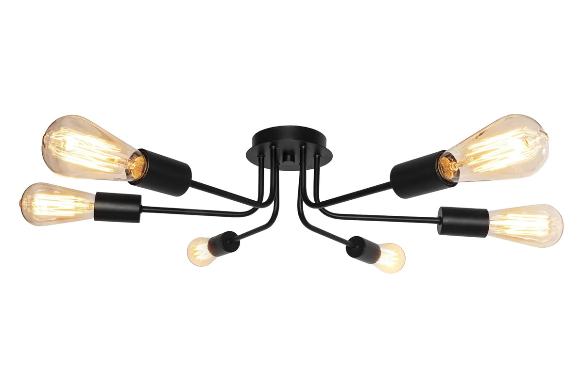 MAXXI MX-PF8071/N CANDIL DE 6 BRAZOS NEGRO