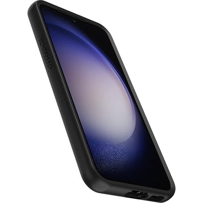 OtterBox - Funda para Galaxy S23 Symmetry Series, Color Negro, Ultra Elegante, Compatible con Carga inalámbrica, Bordes elevados Que protegen la cámara y la visualización