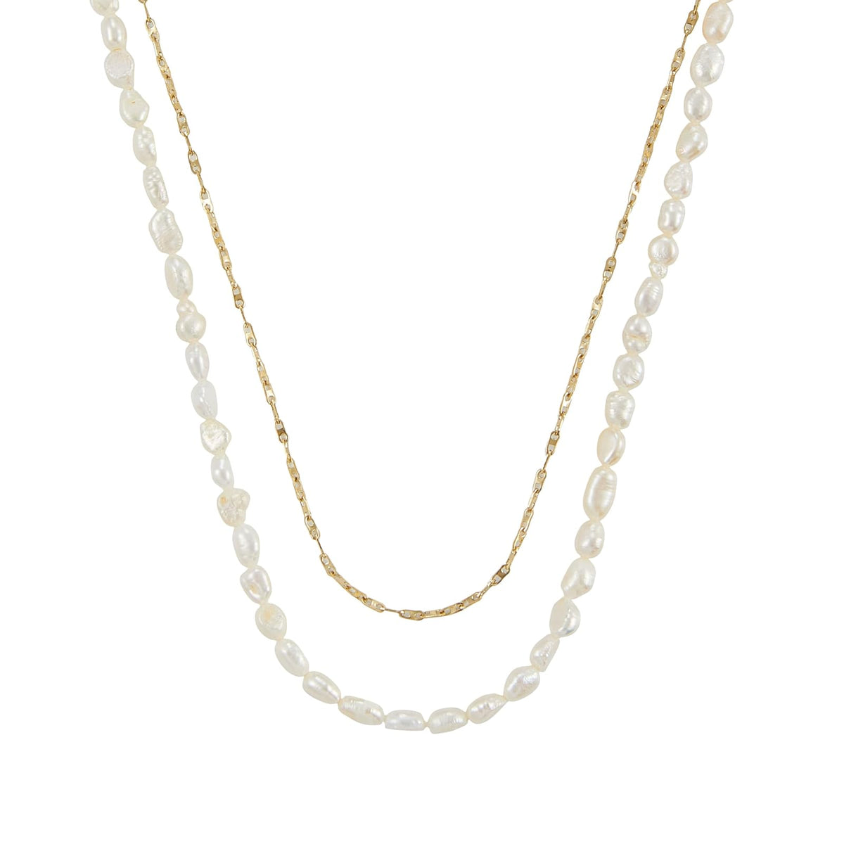 Fossil Ellis Toi Et Moi - Collar de latón dorado para mujer