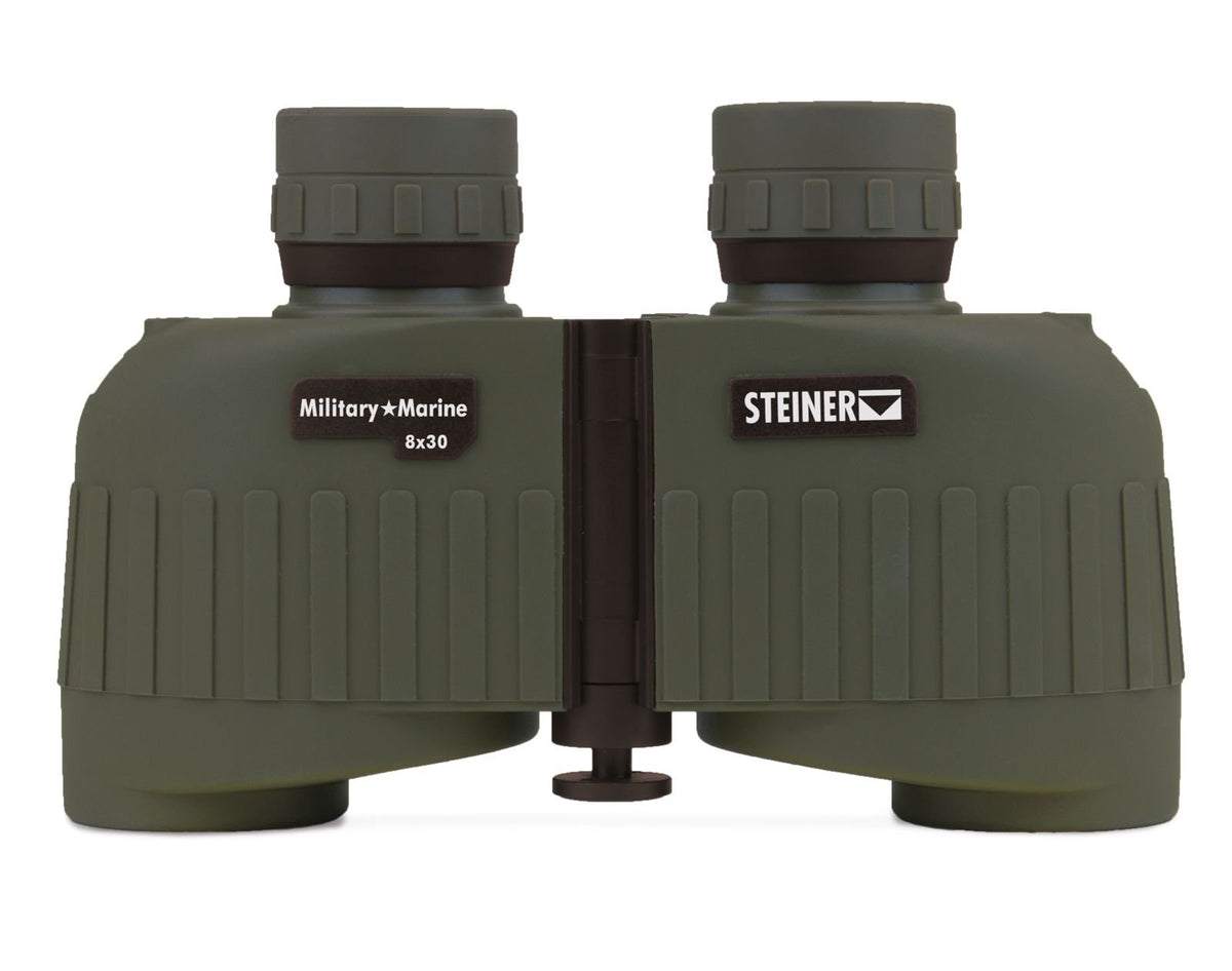Steiner Military/Marine 8x30 Binocular | Óptica de alto contraste totalmente revestida, absorción de golpes de prisma flotante, impermeable, garantía de patrimonio
