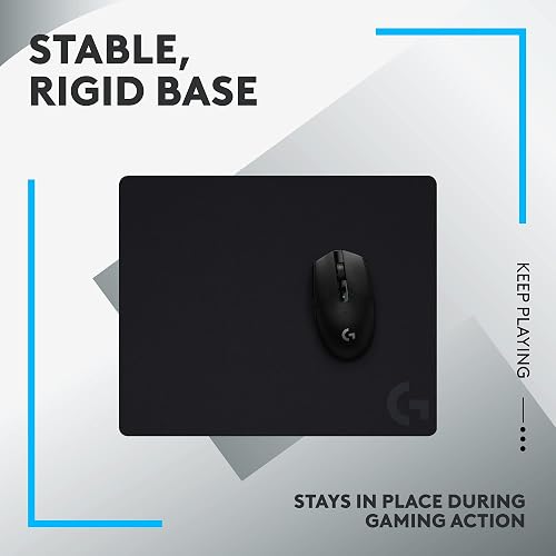 Logitech G440 Gaming Mouse Pad - Alfombrilla rígida para Mouse de Juegos, optimizada para sensores de Juegos, fricción Baja, Antideslizante, Accesorios para PC y Mac, 340 x 280 x 5 mm