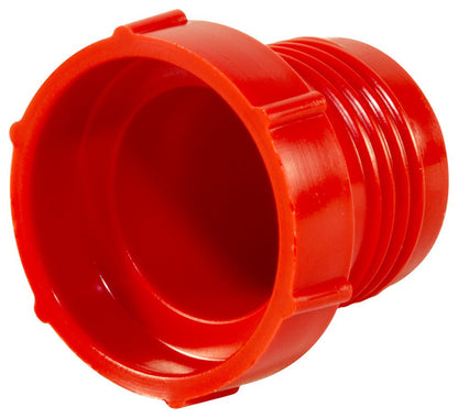 Caplugs Tapón de rosca de plástico para accesorios JIC acampanados. PD-HF-16, HDPE, para enchufe rosca tamaño 1-1/16-12", rojo, Rojo, To plug thread size 1-1/16-12"