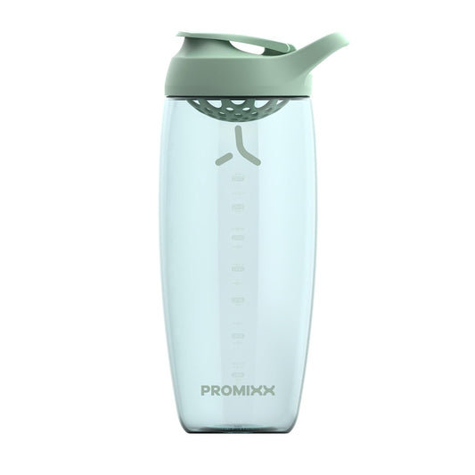 Promixx PURSUIT - Botella batidora de proteínas, botellas deportivas de alta calidad, para mezclas de proteínas y batidos de suplementos, taza coctelera de proteínas duradera y fácil de limpiar