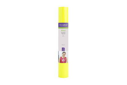 Cricut SportFlex Vinil Textil Termoadherible, 12 x 24 pulg - Paquete de 1 - Amarillo brillante
